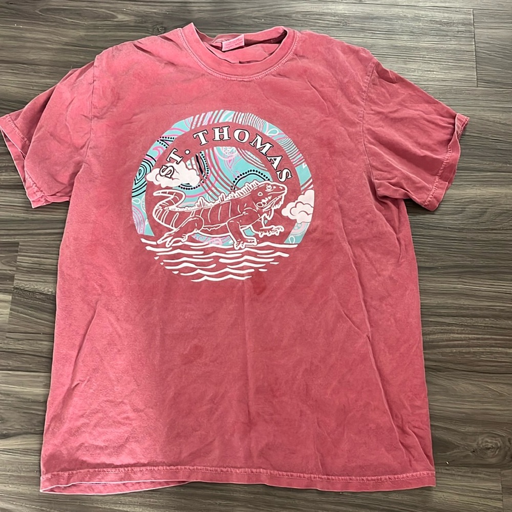 4/$25 SALE St Thomas Beach Casual Short Sleeve Tee Comfort Colors
